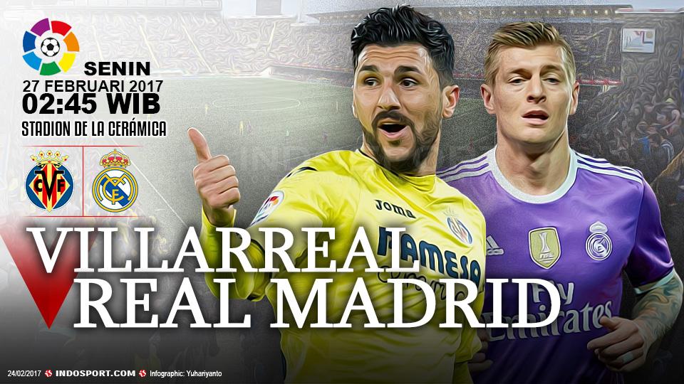 Prediksi Villarreal vs Real Madrid. - INDOSPORT